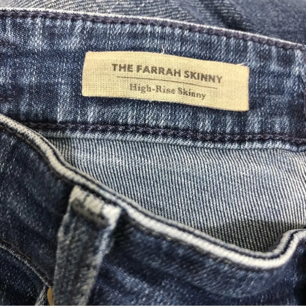 AG Adriano Goldschmied The Farrah High Rise Skinny Jeans 27 EUC